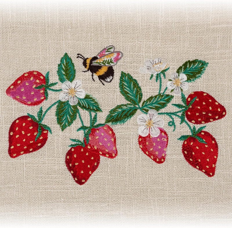 Hobby Gift صندوق تخزين متوسط للحرف والهوايات، صينية ملحقات، وسادة دبابيس، جيوب، 10 x 7.3 x 5.7" - فراولة - Image 4